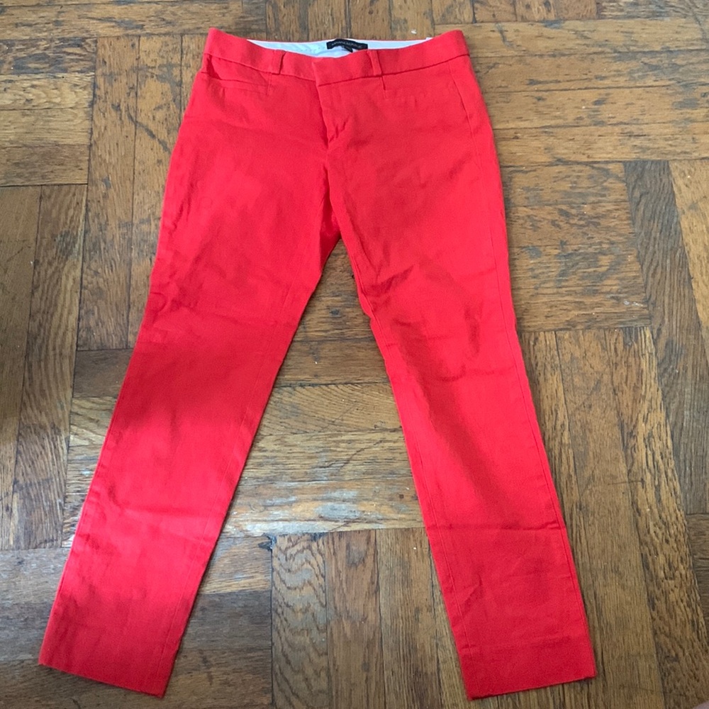 Red womens dress pants